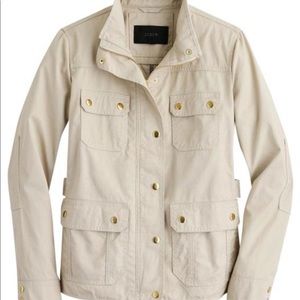 Jcrew downtown field jacket in tan so XXS